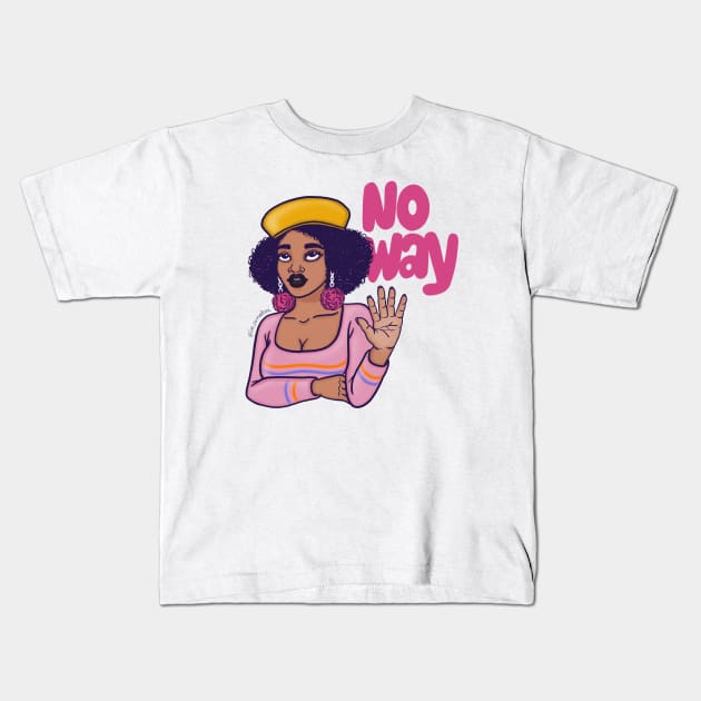 No way Kids T-Shirt by @isedrawing